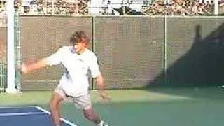 Guga at Indian Wells 2004 on Practice Courts