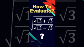 Evaluate Radical Expression #shorts #radical #maths #radicalequations #mathematics #viral #short