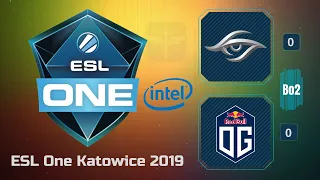 Team Secret vs OG / Game 1 / Bo2 / ESL One Katowice 2019 / Dota 2 Live