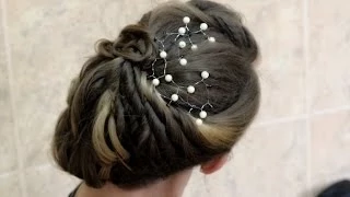 Свадебная прическа. Прическа на выпускной. Wedding prom hairstyle