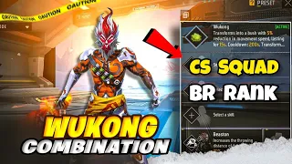 WUKONG ( BEST ) COMBINATION AFTER UPDATE || FREE FIRE BEST COMBINATION