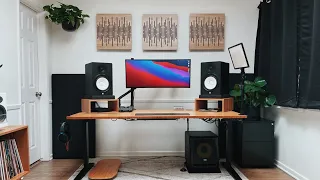 I BUILT MY DREAM *MINIMAL* HOME STUDIO SETUP (STUDIO TOUR 2021)