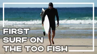 First Surf On The Firewire Too Fish By Rob Machado 🏄‍♂️ (Twin Fin Surfboard) | Stoked For Travel