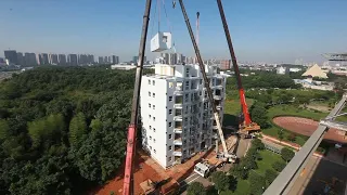 Exploring cool tech used in 11-story apartment block built in 28 hours