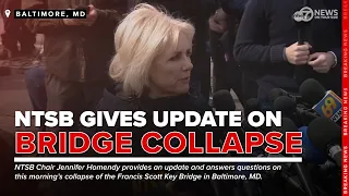 NTSB Gives Update on Francis Scott Key Bridge Collapse