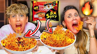 EATING The World's SPICIEST Ramen Noodles - Challenge 🥵