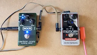 Electro Harmonix Memory Toy vs MXR Carbon Copy