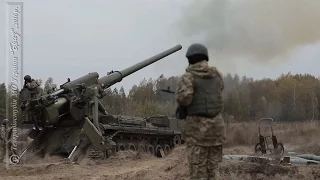 На військовому полігоні під Києвом тренувалися кращі артилерійські підрозділи  ЗСУ.