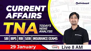 TNA: 28 - 29 Jan Current Affairs 2022 | Banking Current Affairs Today | Current Affairs | Aditya Sir