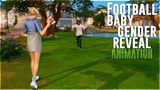 Football baby gender reveal animation | The Sims 4