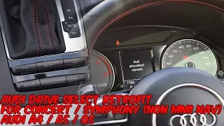 Audi Drive Select Button Retrofit For Concert & Symphony - A4, A5 & Q5