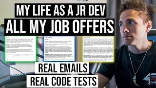 MY LIFE AS REAL JR. DEVELOPER | ALL JOB OFFERS & PROJECTS | SALARIES INCLUDED - #grindreel