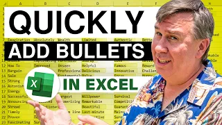 تعزيز كفاءة Excel: إضافة التعداد النقطي بسرعة - الحلقة 2281