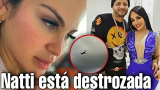 Natti está destrozada porque en el avión que iba a viajar se accidentó Flow la Movie.