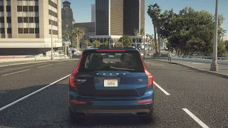 Volvo XC90 T8 - GTA 5 | NaturalVision Evolved | POV Drive [Steering wheel gameplay]