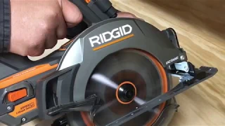 RIDGID 18v octane circular saw Model# R8654 unboxing/review. (High Ridge Handyman)