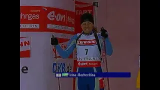 биатлон чемпионат мира 2008 (Эстерсунд) спринт женщины