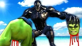 Venom VS Hulk Epic Battle - GTA V