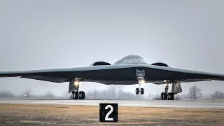 B-2 Stealth Bomber Landing (Whiteman Air Force Base)