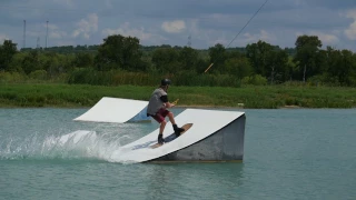 Toeside Frontside 540 - JB ONeill - Kicker - Cable Wakeboarding