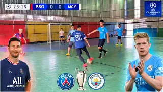 PSG x MANCHESTER CITY UEFA CHAMPIONS LEAGUE GAME 5 x 5 FOOTBALL CHALLENGES ‹ Rikinho ›