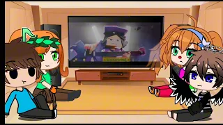 🧡💚Purple Girl Reaction (Fnaf x Minecraft)💚🧡