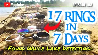 17 Rings in 7 Days | Found Metal Detecting Lakes