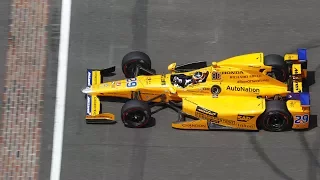 Fernando Alonso's 2017 Indy 500 in under 100 seconds