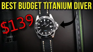 $139 Japanese Automatic Titanium Diver Boderry Sea turtle Ocean Best Budget Automatic Dive watch