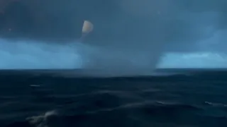 Tornado waterspout hits cruise ship on transatlantic voyage!