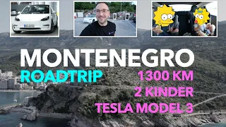 1300km ⚡️ TESLA Roadtrip über KROATIEN nach MONTENEGRO ☀️ Reise VLOG - Elektroauto Balkanreise 🌊