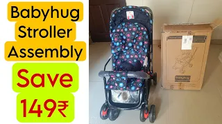 Babyhug Stroller Assembly Step by Step | How to assemble Babyhug Comfy Ride Stroller