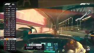 Onboard ALONSO Helmet Cam in qualifying | F1 Saudi Arabian 2023