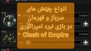 چینش سرباز و قهرمان - نبرد امپراتوری - clash of empire