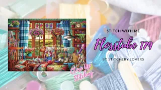 FLOSSTUBE #179 HAED Mini Patchwork Quilt Room | Cross Stitch | Stitch with Me | STITCHERY LOVERS