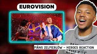 AMERICAN Reacts To Måns Zelmerlöw - Heroes (Live Eurovision Song Contest 2015, Winner)