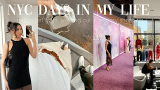 VLOG: NYC days in my life! doing my own red carpet glam + CELEB SPOTTING, grocery shopping + more