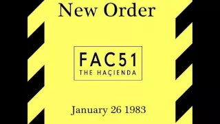 New Order - January 26  1983  Manchester, UK (audio)