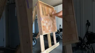 DIY axe throwing board