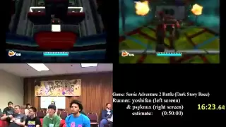 Sonic Adventure 2 (GC) Speed Run Race (45:16) Dark Side Story - AGDQ 2012