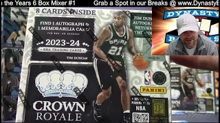 2023 24 Crown Royale Basketball Card 6 Box Mixer Break #2 Sports Cards