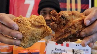 SHOWDOWN! Popeye's Vs KFC Fried Chicken and Sides!