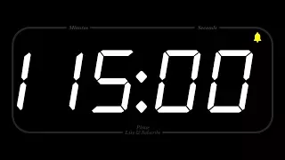 115 MINUTE - TIMER & ALARM - 1080p - COUNTDOWN