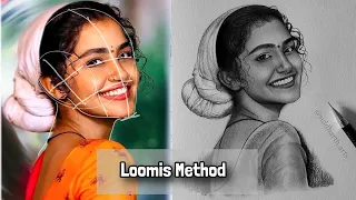 Draw heads with Loomis Method | easiest way to draw portrait