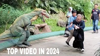 Real Dinosaurs scare prank in 2024!!! #engraçada