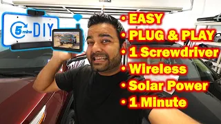 EASIEST Backup Camera EVER!!!! ONE Minute Install!! AUTO-VOX Solar Wireless Backup Camera Kit