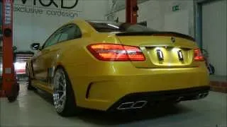 Mercedes E-Coupe 500 c207 - PD850 Black Edition Widebody Exhaust by M&D exclusive cardesign