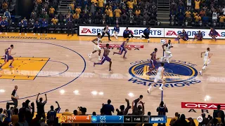 NBA LIVE 19 - Phoenix Suns vs Golden State Warriors - Full Game - PS4 PRO - HD