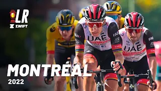 Pogačar and Van Aert Battle Again | Grand Prix Cycliste de Montréal 2022 | Lanterne Rouge x Zwift