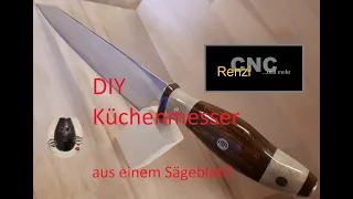 Küchenmesser selber machen,...aus einem alten Sägeblatt?  DIY  old saw blade...new kitchen knife ?